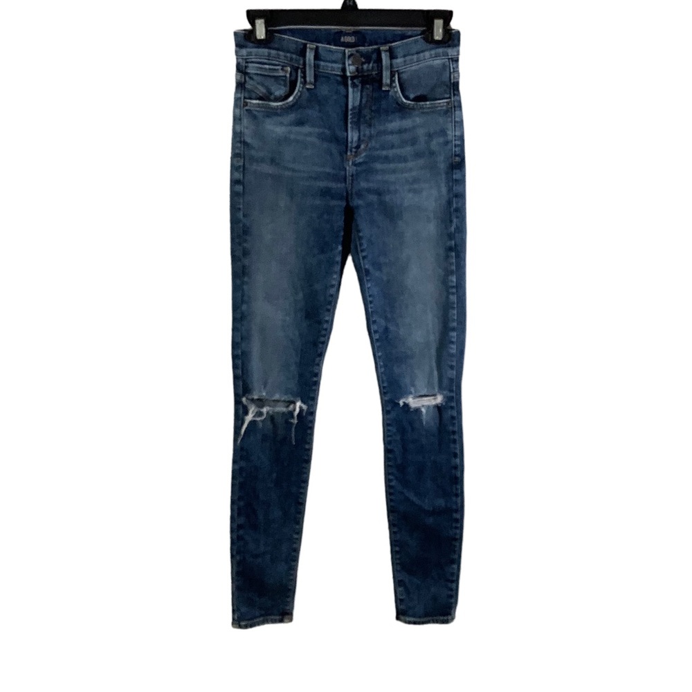 A GOLD E / Kim K's Sophie High Rise Distressed Skinny Jeans